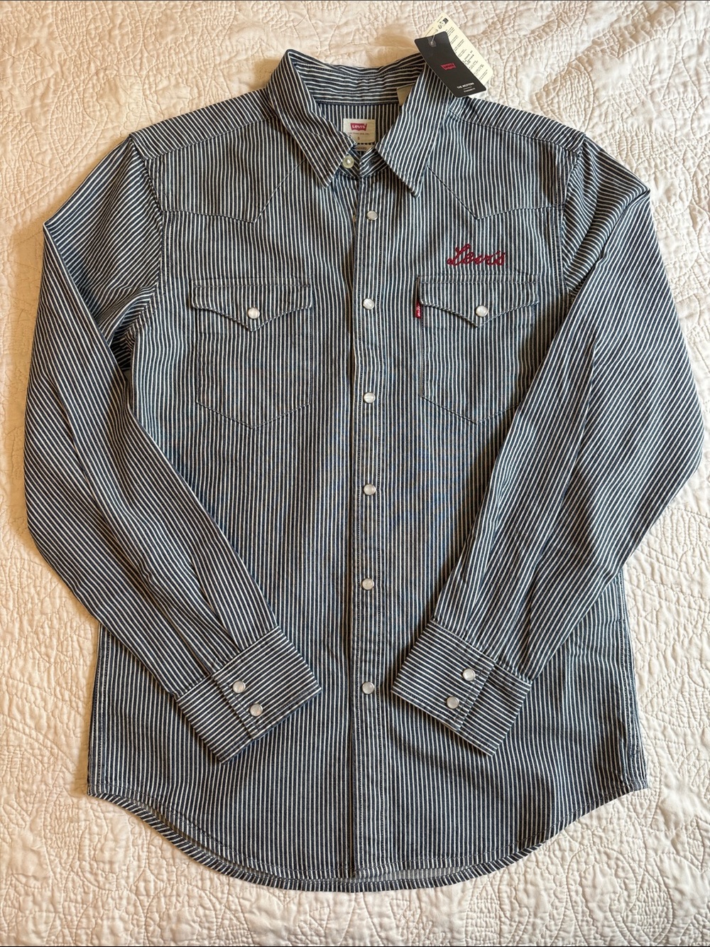 Levi's The Western Standard Fit Pinstripe Shirt